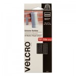 VELCRO Brand Heavy-Duty Fasteners, Extreme Outdoor Performance. 1" x 4", Titanium, 10/Pack VEK90812