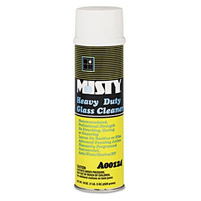MISTY Heavy-Duty Glass Cleaner, Citrus, 20 oz Aerosol Spray, 12/Carton AMR1001482
