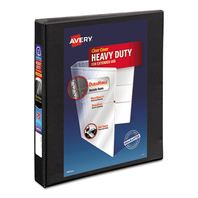 Avery Heavy-Duty Non Stick View Binder with DuraHinge and Slant Rings, 3 Rings, 1" Capacity, 11 x 8.5