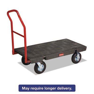 RCP 4436-10 BLA Heavy-Duty Platform Truck Cart, 1200lb Capacity, 24" x 48" Platform, Black RCP443610BLA