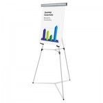 UNV43035 Heavy Duty Presentation Easel, 69" Maximum Height, Metal, Silver UNV43035