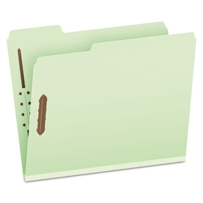 Pendaflex 17182EE Heavy-Duty Pressboard Folders w/ Embossed Fasteners, Letter Size, Green, 25/Box PFX17182