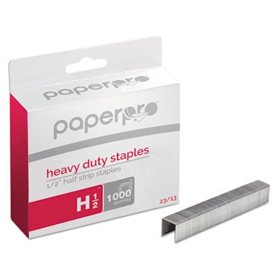 Paperpro Heavy-Duty Staples, 1/2" Leg Length, 1000/Box ACI1913