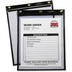 Heavy Duty Super Heavyweight Plus Stitched Shop Ticket Holder, Black, 9x12, 15/BX 50912