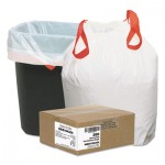 Draw 'n Tie WEB1DK200 Heavy-Duty Trash Bags, 13 gal, 0.9 mil, 24.5" x 27.38", White, 200