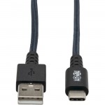 Tripp Lite Heavy-Duty USB-A to USB-C Cable (M/M), Gray, 6 ft. (1.8 m) U038-006