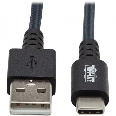 Tripp Lite Heavy-Duty USB-A to USB-C Cable (M/M), Gray, 10 ft. (3 m) U038-010-GY