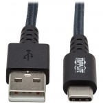 Tripp Lite Heavy-Duty USB-A to USB-C Cable (M/M), Gray, 10 ft. (3 m) U038-010-GY