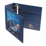Avery Heavy-Duty View Binder w/Locking 1-Touch EZD Rings, 4" Cap, Navy Blue AVE79804