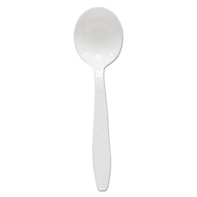 SCC GBX8SW Heavyweight Polystyrene Soup Spoons, Guildware Design, White, 1000/Carton SCCGBX8SW