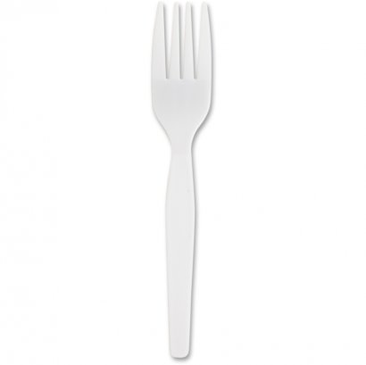 Heavyweight White Plastic Forks 0010430CT