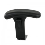 Safco Height Adjustable T-Pad Arms for Safco Uber Big & Tall Chairs, Black SAF3496BL