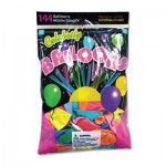 Tablemate Helium Quality Latex Balloons, 12 Assorted Colors, 144/Pack TBL1200