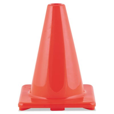 Hi-Visibility Vinyl Cones, 6" Tall, Orange CSIC6OR