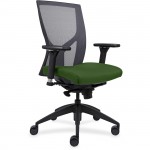 Lorell High-Back Mesh Chairs with Fabric Seat 83109A201