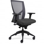 Lorell High-Back Mesh Chairs with Fabric Seat 83109A202