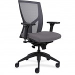 Lorell High-Back Mesh Chairs with Fabric Seat 83109A206