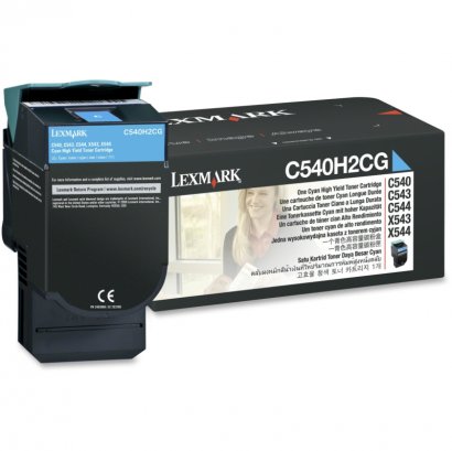 Lexmark High Capacity Cyan Toner Cartridge C540H2CG