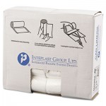 High-Density Can Liner, 24 x 33, 16gal, 6mic, Clear, 50/Roll, 20 Rolls/Carton IBSS243306N