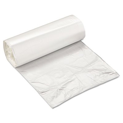 High-Density Can Liner, 24 x 24, 10gal, 5mic, Clear, 50/Roll, 20 Rolls/Carton IBSEC2424N