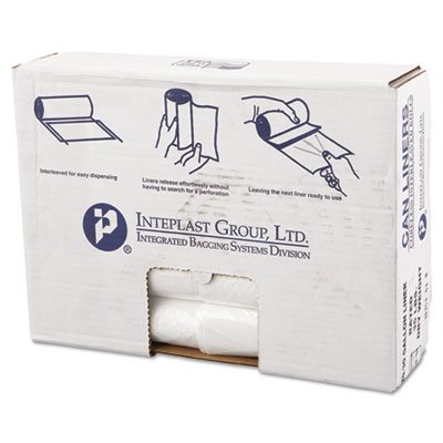 High-Density Can Liner, 30 x 36, 30gal, 13mic, Clear, 25/Roll, 20 Rolls/Carton IBSVALH3037N13