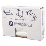 High-Density Can Liner, 30 x 36, 30gal, 13mic, Clear, 25/Roll, 20 Rolls/Carton IBSVALH3037N13