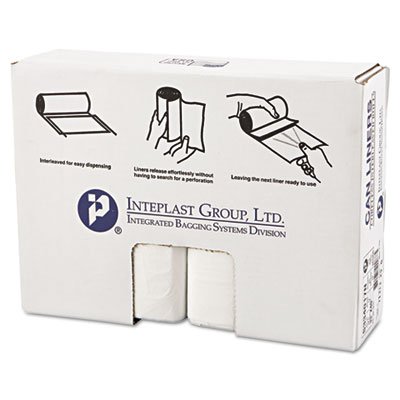 High-Density Can Liner, 33 x 40, 33gal, 17mic, Clear, 25/Roll, 10 Rolls/Carton IBSS334017N