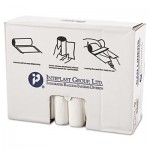 High-Density Can Liner, 33 x 40, 33gal, 13mic, Clear, 25/Roll, 20 Rolls/Carton IBSS334013N