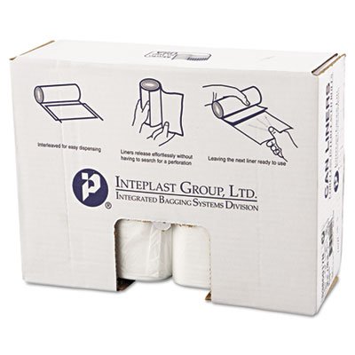 High-Density Can Liner, 38 x 60, 60gal, 17mic, Clear, 25/Roll, 8 Rolls/Carton IBSS386017N