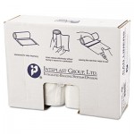 High-Density Can Liner, 38 x 60, 60gal, 17mic, Clear, 25/Roll, 8 Rolls/Carton IBSS386017N