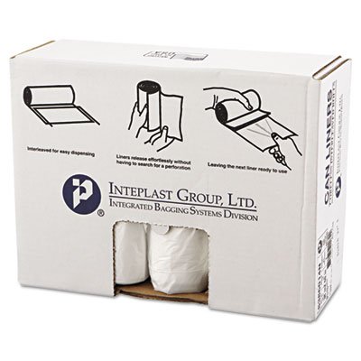 High-Density Can Liner, 38 x 60, 60gal, 14mic, Clear, 25/Roll, 8 Rolls/Carton IBSS386014N