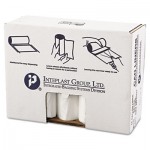 High-Density Can Liner, 38 x 58, 60gal, 22mic, Clear, 25/Roll, 6 Rolls/Carton IBSVALH3860N22