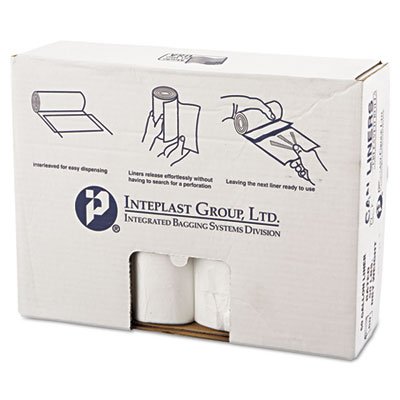 High-Density Can Liner, 38 x 58, 60gal, 14mic, Clear, 25/Roll, 8 Rolls/Carton IBSVALH3860N14