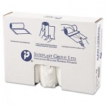 High-Density Can Liner, 40 x 48, 45gal, 12mic, Clear, 25/Roll, 10 Rolls/Carton IBSS404812N