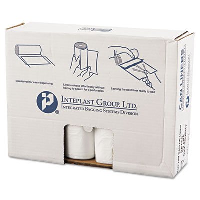 High-Density Can Liner, 43 x 46, 60gal, 16mic, Clear, 25/Roll, 8 Rolls/Carton IBSVALH4348N16