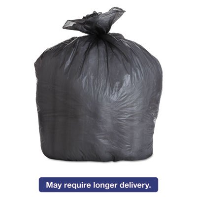 BWK 434722BLK High-Density Can Liner, 43x47, 56gal, 19 Mic Equiv., Black, 25 Bags/RL, 6 RL/CT BWK434722BLK