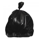 Z6037MK R02 High-Density Coreless Can Liners, 20-30 gal, 10 mic, 30 x 37, Black, 500/Carton HERZ6037MKR02