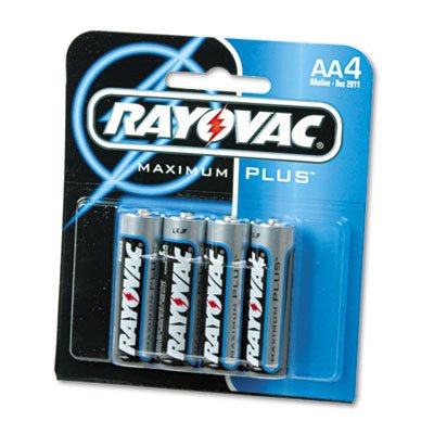 High Energy Premium Alkaline Battery, AA, 4/Pack RAY8154F