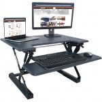 Victor High Rise Height Adjustable Standing Desk with Keyboard Tray DCX710