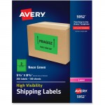 Avery High-Visibility Neon Shipping Labels 5952