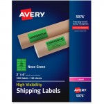 Avery High-Visibility Neon Shipping Labels 5976