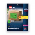 Avery High-Visibility Permanent Laser ID Labels, 8.5 x 11, Asst. Neon, 15/Pack AVE5975