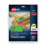 Avery High-Visibility Permanent Laser ID Labels, 2 x 4, Asst. Neon, 150/Pack AVE5978