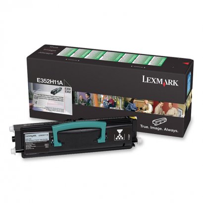 Lexmark High Yield Black Toner Cartridge E352H11A