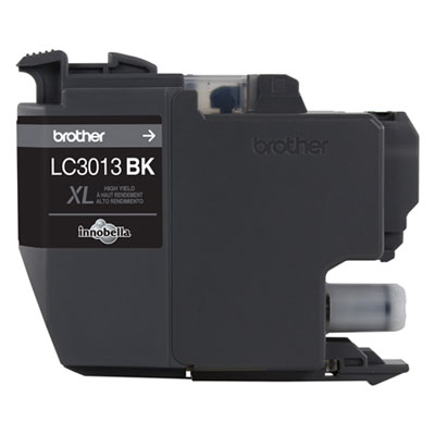 Brother High-Yield Ink, 400 Page-Yield, Black BRTLC3013BK