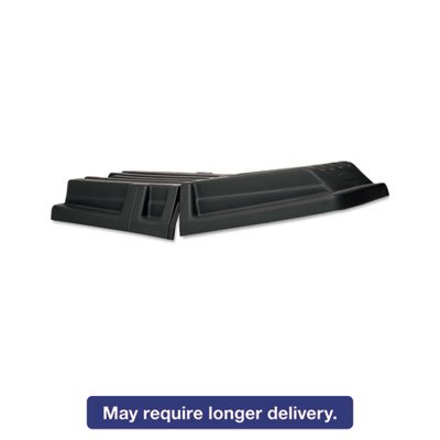 RCP 1317 BLA Hinged Dome Tilt Truck Lid, 16"w x 35 1/2"d x 36"h, Black RCP1317BLA