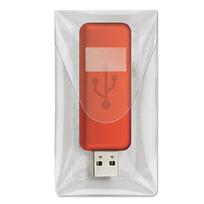 Cardinal HOLD IT USB Pockets, 3 7/16 x 2, Clear CRD21140