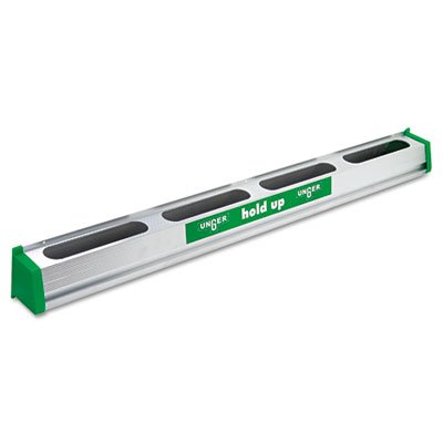 Hold Up Aluminum Tool Rack, 36", Aluminum/Green UNGHU900