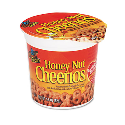 General Mills GEM13898 Honey Nut Cheerios Cereal, Single-Serve 1.8 oz Cup, 6/Pack AVTSN13898