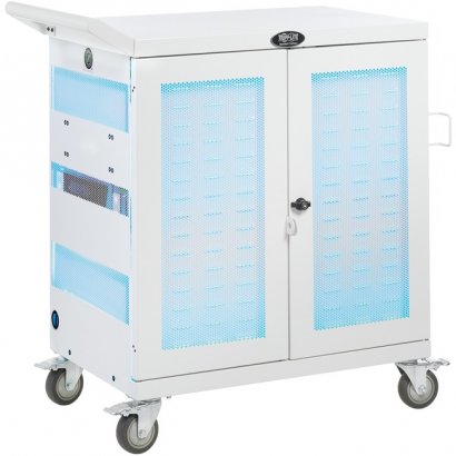 Tripp Lite Hospital-Grade 32-Device UV Charging Cart, White CSC32USBWHG